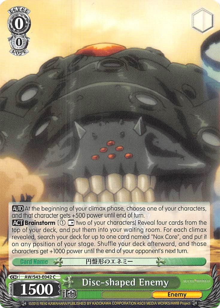 Disc-shaped Enemy (AW/S43-E042	C) [Accel World -Infinite Burst-] - POKÉ JEUX