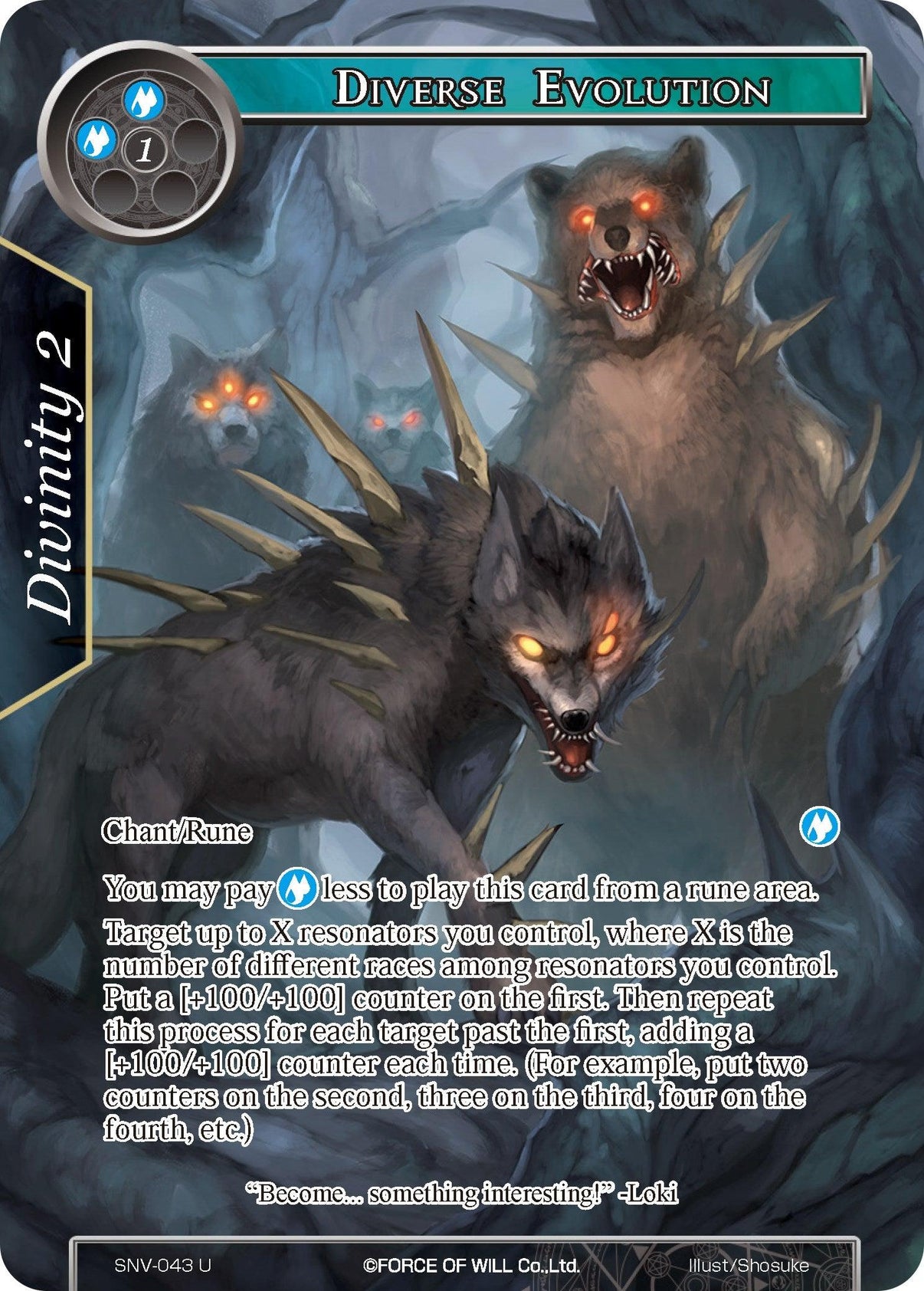 Diverse Evolution (Full Art) (SNV-043) [The Strangers of New Valhalla] - POKÉ JEUX