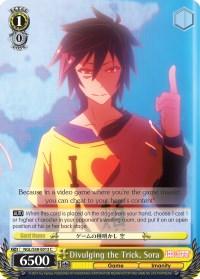 Divulging the Trick, Sora (NGL/S58-E013 C) [No Game No Life] - POKÉ JEUX