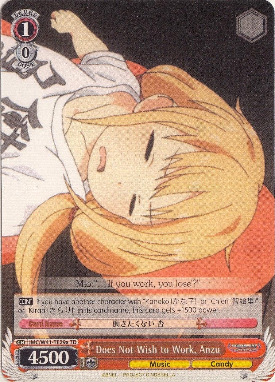 Does Not Wish to Work, Anzu (IMC/W41-TE29a TD) [The iDOLM@STER Cinderella Girls] - POKÉ JEUX