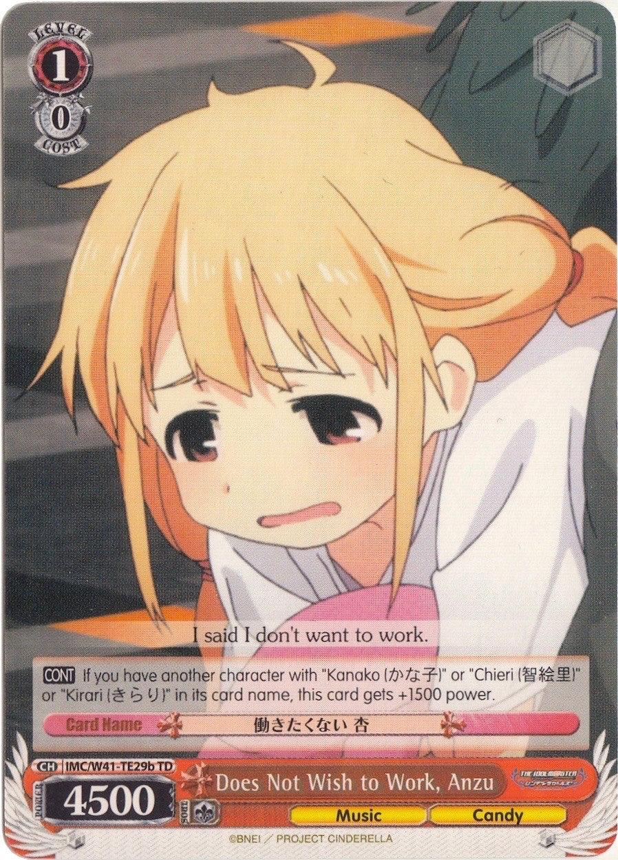Does Not Wish to Work, Anzu (IMC/W41-TE29b TD) [The iDOLM@STER Cinderella Girls] - POKÉ JEUX