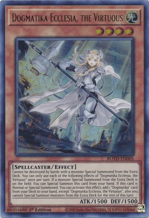 Dogmatika Ecclesia, the Virtuous [ROTD-EN005] Ultra Rare - POKÉ JEUX