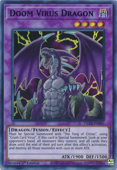 Doom Virus Dragon (Purple) [DLCS-EN055] Ultra Rare - POKÉ JEUX