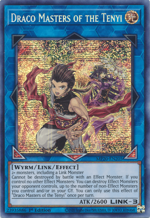 Draco Masters of the Tenyi [MP20-EN205] Prismatic Secret Rare - POKÉ JEUX