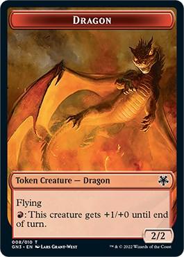 Dragon // Elf Warrior Double-Sided Token [Game Night: Free-for-All Tokens] - POKÉ JEUX