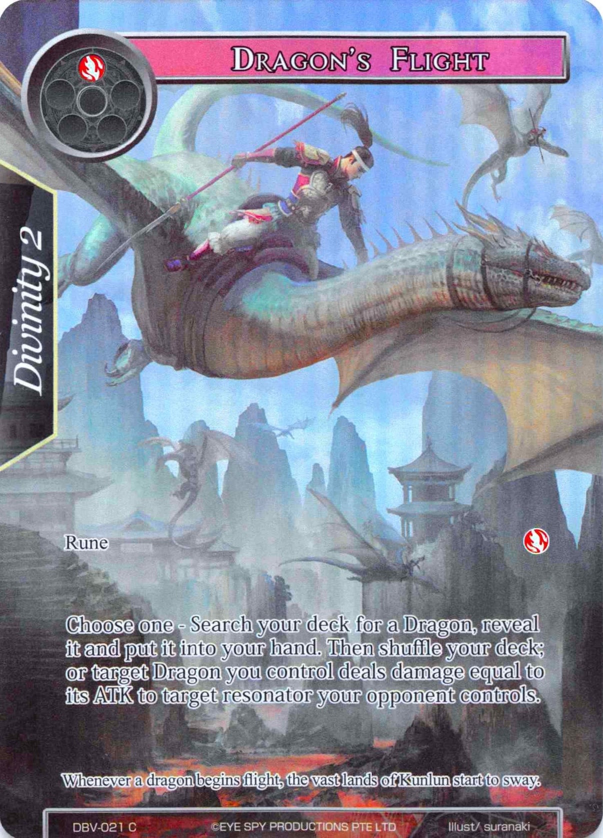 Dragon's Flight (Full Art) (DBV-021) [The Decisive Battle of Valhalla] - POKÉ JEUX