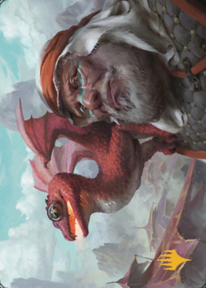 Dragon Whelp Art Card (Gold-Stamped Signature) [Dominaria United Art Series] - POKÉ JEUX