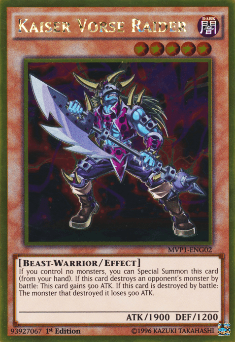 Kaiser Vorse Raider [MVP1-ENG02] Gold Rare - POKÉ JEUX