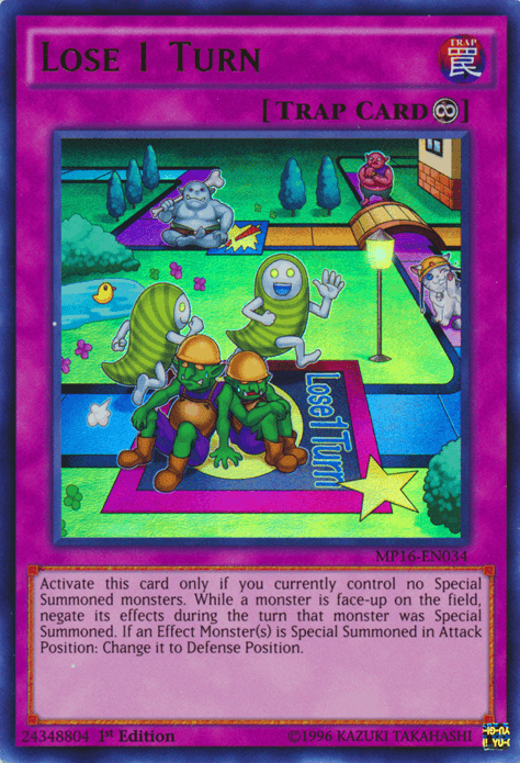 Lose 1 Turn [MP16-EN034] Ultra Rare - POKÉ JEUX