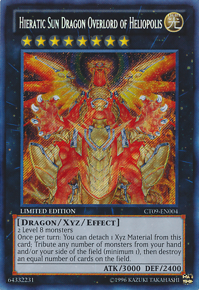 Hieratic Sun Dragon Overlord of Heliopolis [CT09-EN004] Secret Rare - POKÉ JEUX