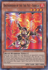 Brotherhood of the Fire Fist - Gorilla [CT11-EN003] Super Rare - POKÉ JEUX