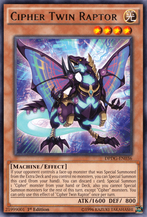 Cipher Twin Raptor [DPDG-EN036] Rare - POKÉ JEUX