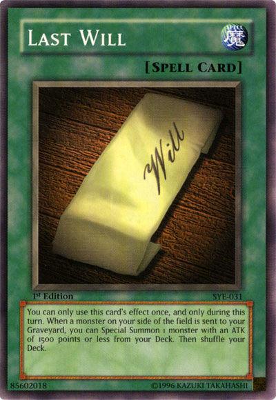 Last Will [SYE-031] Common - POKÉ JEUX