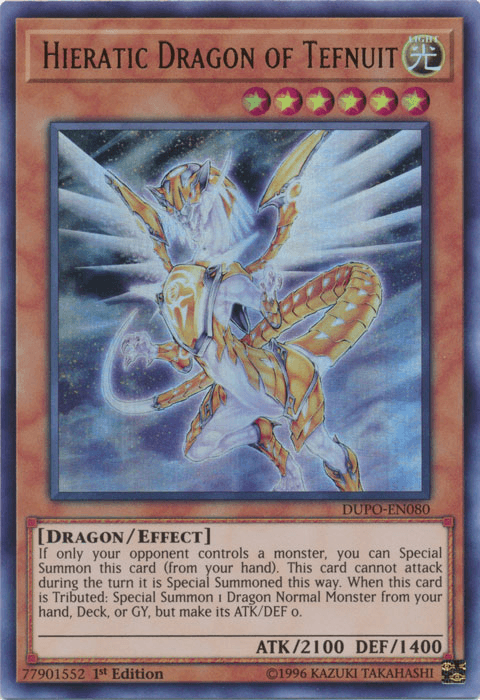 Hieratic Dragon of Tefnuit [DUPO-EN080] Ultra Rare - POKÉ JEUX