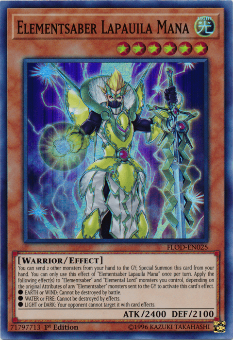 Elementsaber Lapauila Mana [FLOD-EN025] Super Rare - POKÉ JEUX