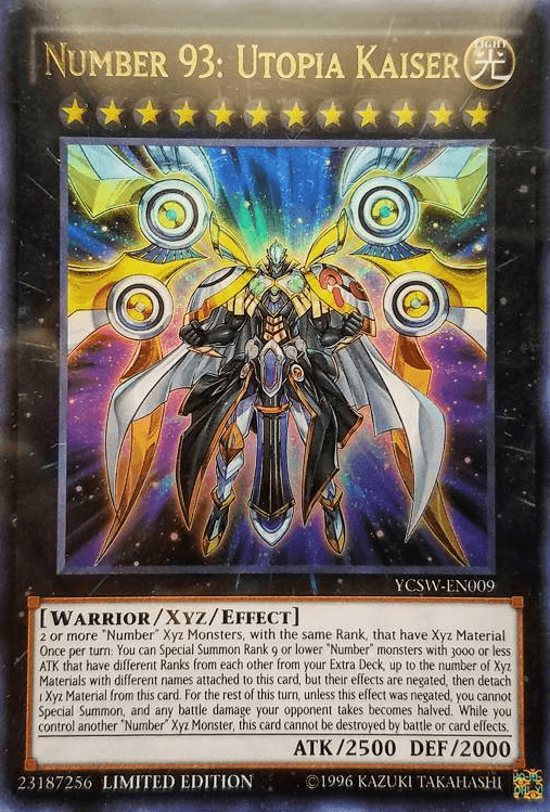 Number 93: Utopia Kaiser [YCSW-EN009] Ultra Rare - POKÉ JEUX