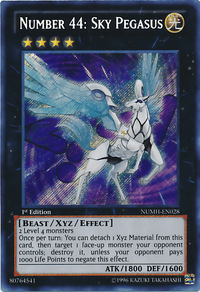Number 44: Sky Pegasus [NUMH-EN028] Secret Rare - POKÉ JEUX