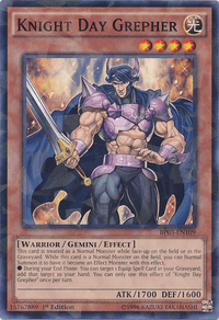 Knight Day Grepher [BP03-EN109] Shatterfoil Rare - POKÉ JEUX