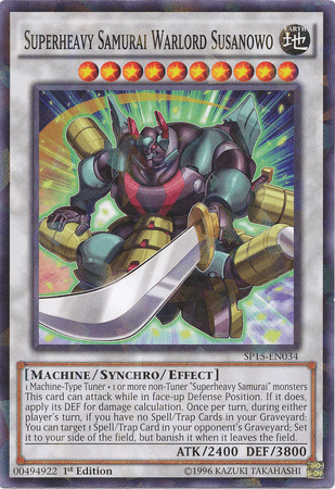 Superheavy Samurai Warlord Susanowo [SP15-EN034] Shatterfoil Rare - POKÉ JEUX