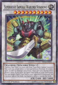 Superheavy Samurai Warlord Susanowo [SP15-EN034] Shatterfoil Rare - POKÉ JEUX