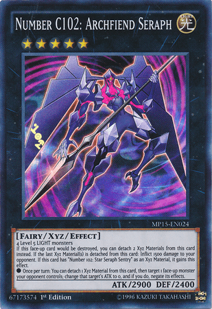 Number C102: Archfiend Seraph [MP15-EN024] Super Rare - POKÉ JEUX