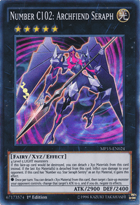 Number C102: Archfiend Seraph [MP15-EN024] Super Rare - POKÉ JEUX