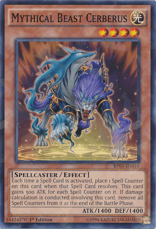 Mythical Beast Cerberus [BP03-EN018] Shatterfoil Rare - POKÉ JEUX