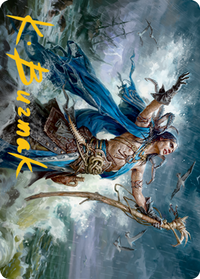 Lier, Disciple of the Drowned Art Card (Gold-Stamped Signature) [Innistrad: Midnight Hunt Art Series]
