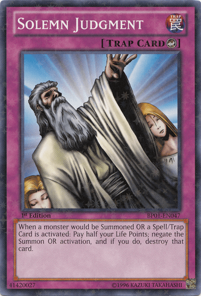 Solemn Judgment [BP01-EN047] Starfoil Rare - POKÉ JEUX