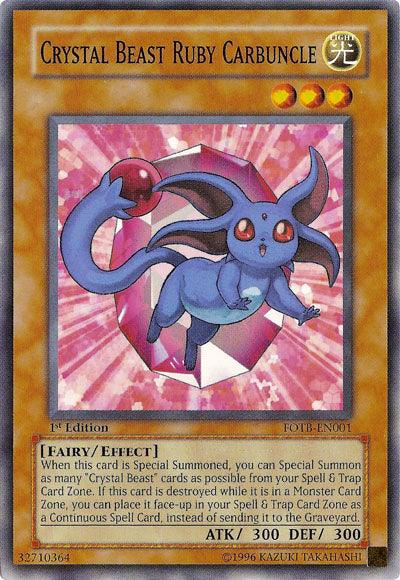 Crystal Beast Ruby Carbuncle [FOTB-EN001] Common - POKÉ JEUX