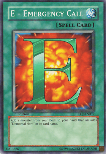 E - Emergency Call [EOJ-EN039] Common - POKÉ JEUX