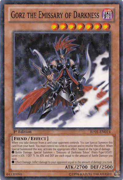 Gorz the Emissary of Darkness [BP01-EN014] Starfoil Rare - POKÉ JEUX