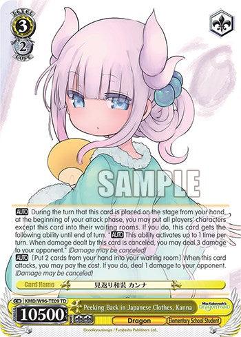 Peeking Back in Japanese Clothes, Kanna [Miss Kobayashi's Dragon Maid] - POKÉ JEUX