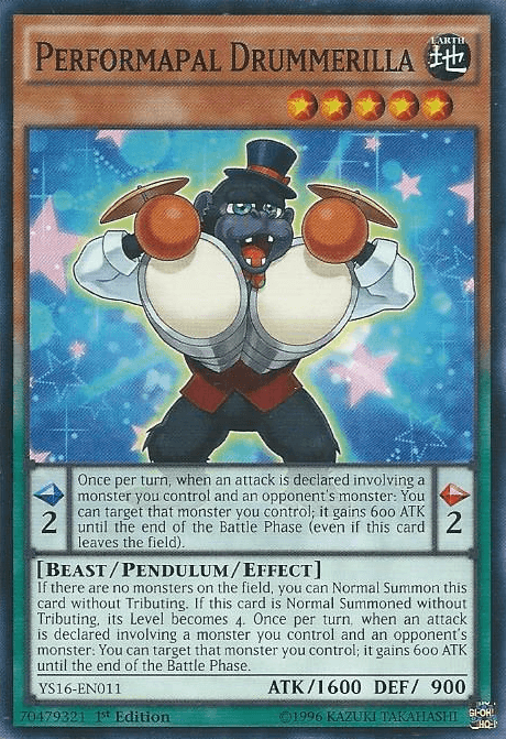 Performapal Drummerilla [YS16-EN011] Common - POKÉ JEUX