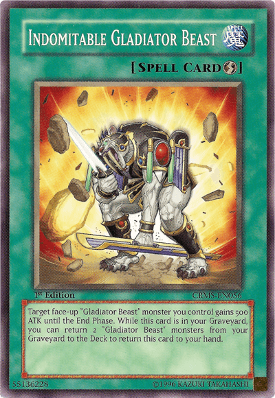 Indomitable Gladiator Beast [CRMS-EN056] Common - POKÉ JEUX