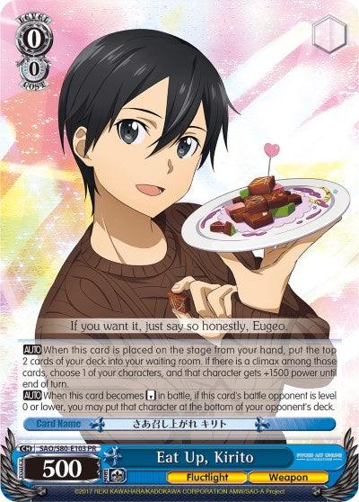Eat Up, Kirito (SAO/S80-E103 PR) [Sword Art Online -Alicization- Vol.2] - POKÉ JEUX