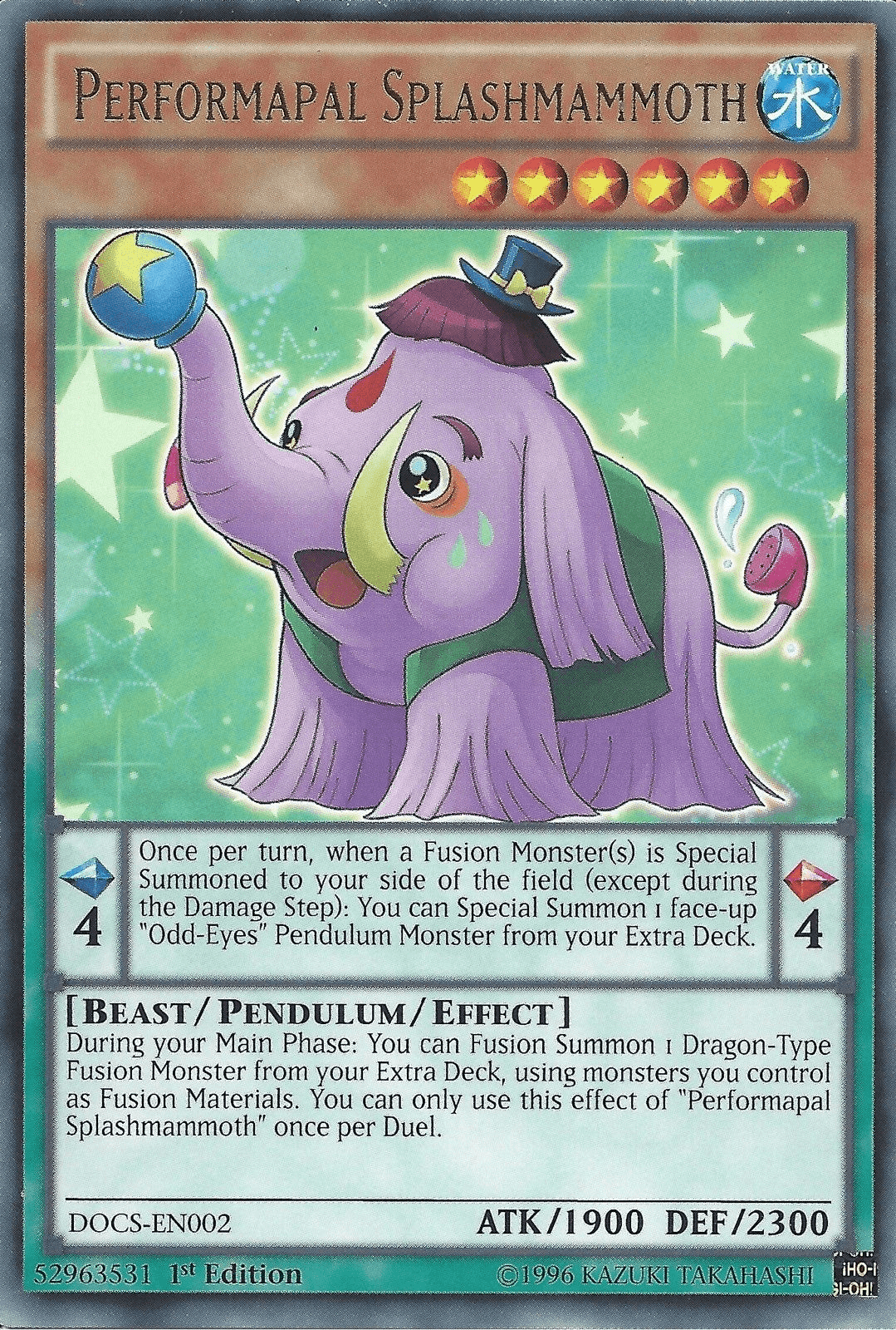Performapal Splashmammoth [DOCS-EN002] Rare - POKÉ JEUX