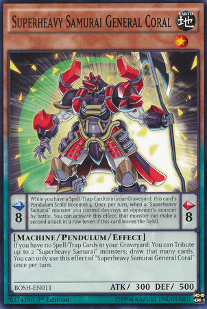 Superheavy Samurai General Coral [BOSH-EN011] Common - POKÉ JEUX