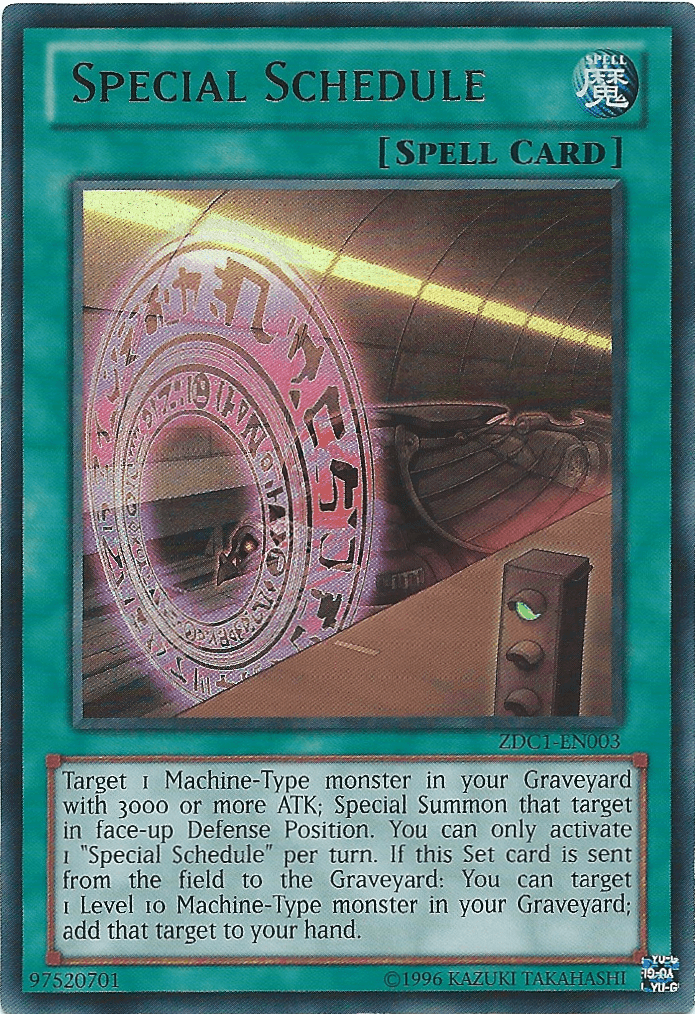 Special Schedule [ZDC1-EN003] Ultra Rare - POKÉ JEUX