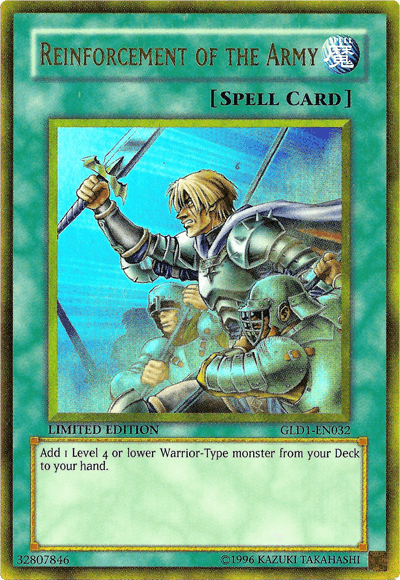 Reinforcement of the Army [GLD1-EN032] Gold Rare - POKÉ JEUX