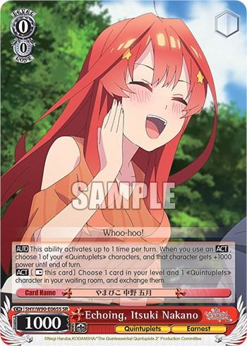 Echoing, Itsuki Nakano (5HY/W90-E065S SR) [The Quintessential Quintuplets 2] - POKÉ JEUX