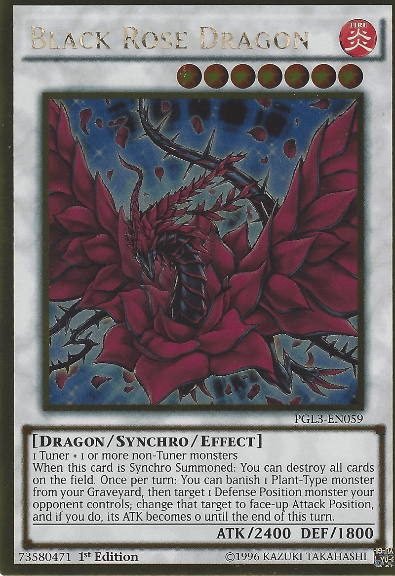 Black Rose Dragon [PGL3-EN059] Gold Rare - POKÉ JEUX
