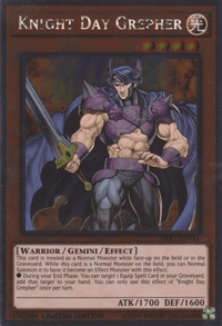 Knight Day Grepher [NKRT-EN015] Platinum Rare - POKÉ JEUX