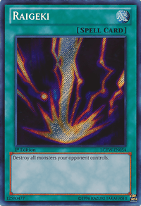 Raigeki [LCYW-EN054] Secret Rare - POKÉ JEUX
