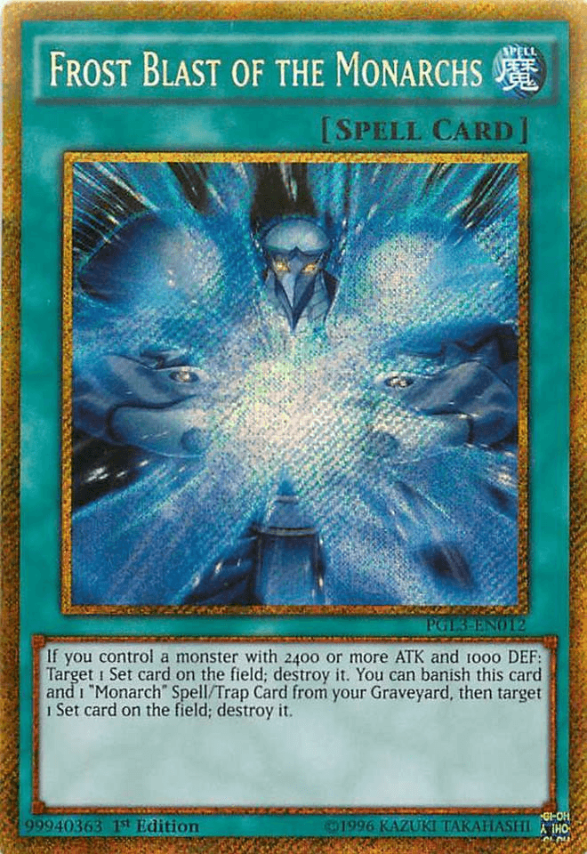 Frost Blast of the Monarchs [PGL3-EN012] Gold Secret Rare - POKÉ JEUX