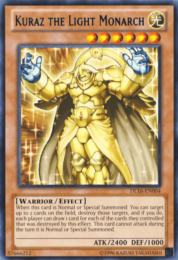 Kuraz the Light Monarch (Blue) [DL16-EN004] Rare - POKÉ JEUX