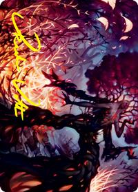Splendid Reclamation Art Card (Gold-Stamped Signature) [Innistrad: Crimson Vow Art Series]