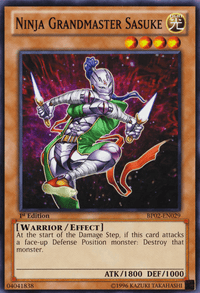 Ninja Grandmaster Sasuke [BP02-EN029] Mosaic Rare - POKÉ JEUX
