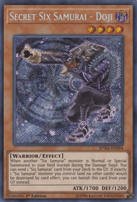 Secret Six Samurai - Doji [SPWA-EN004] Secret Rare - POKÉ JEUX