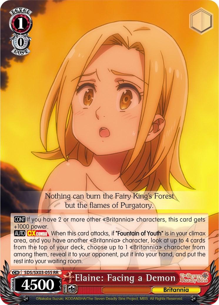 Elaine: Facing a Demon (SDS/SX03-055 RR) [The Seven Deadly Sins] - POKÉ JEUX